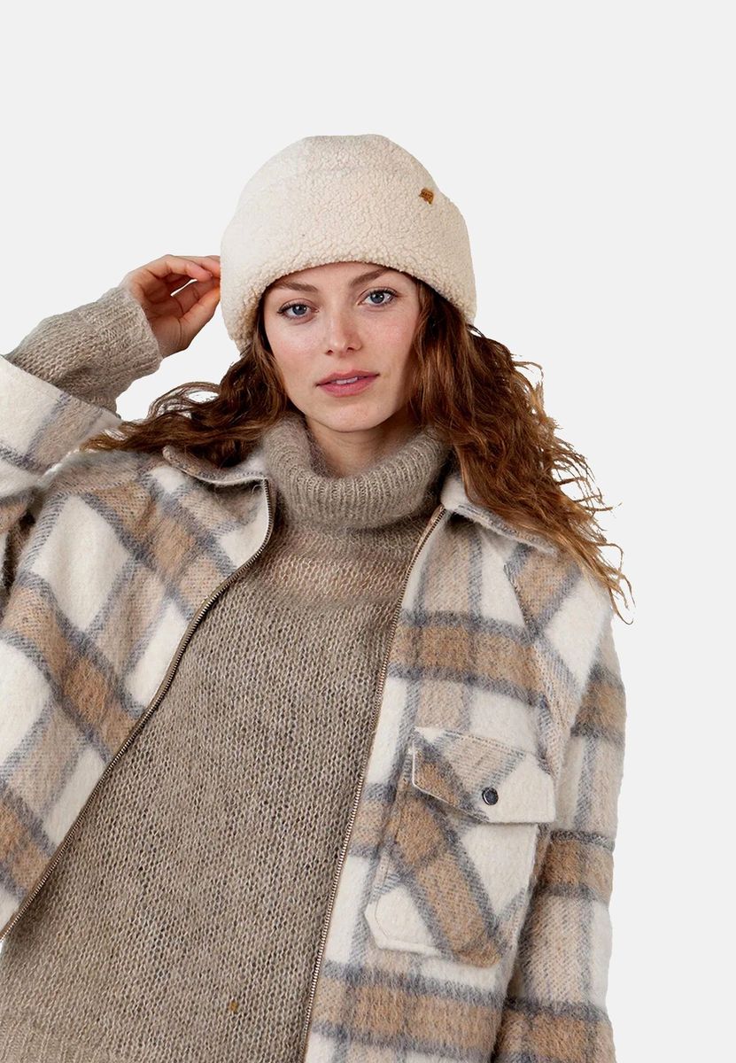 Weiche Teddy-Kunstfell-Beanie