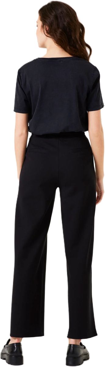 Gerade Stoffhose mit Gummibund