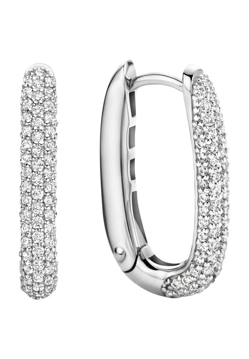 Ovale Pavé-Glied-Creolen