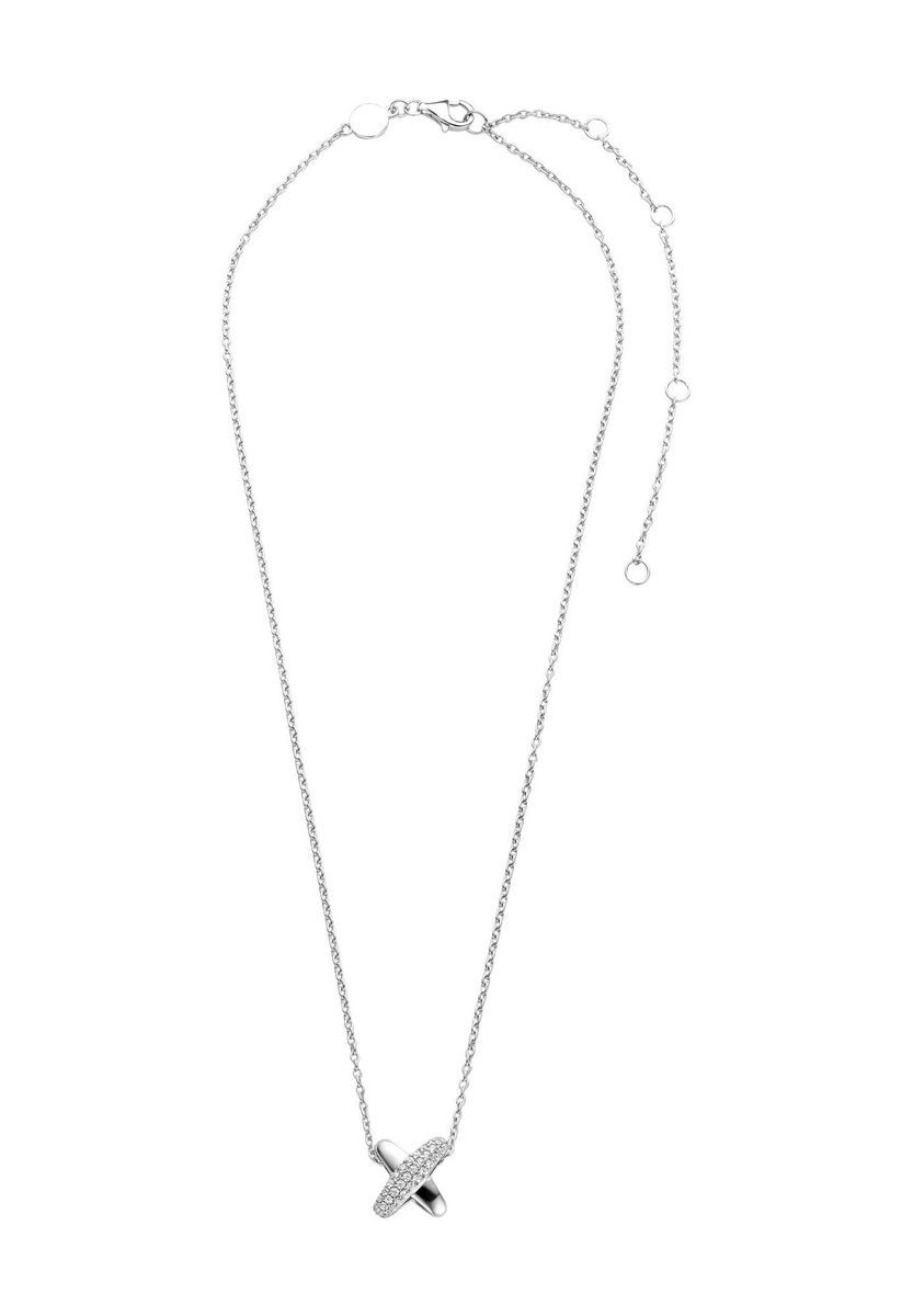 Elegante Halskette mit Pavé-Kreuzanhänger