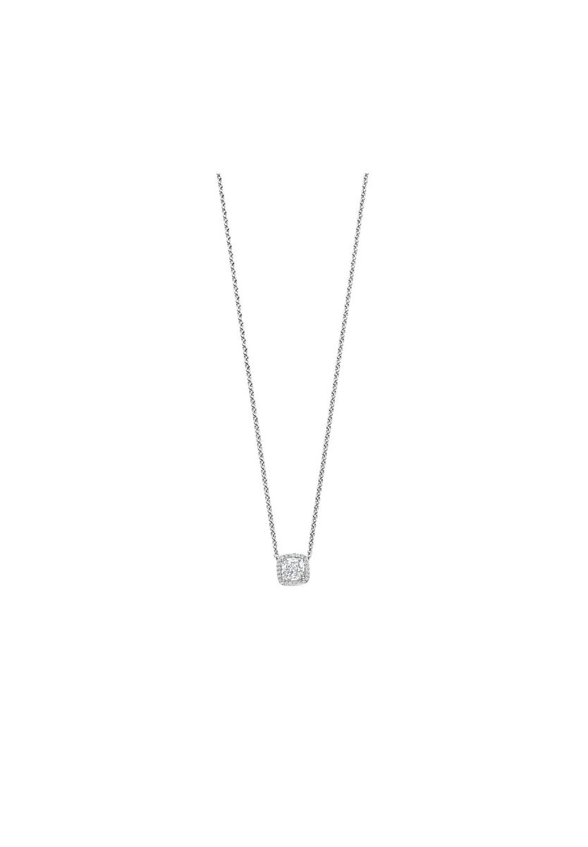 Elegante Kette mit Halo-Anhänger