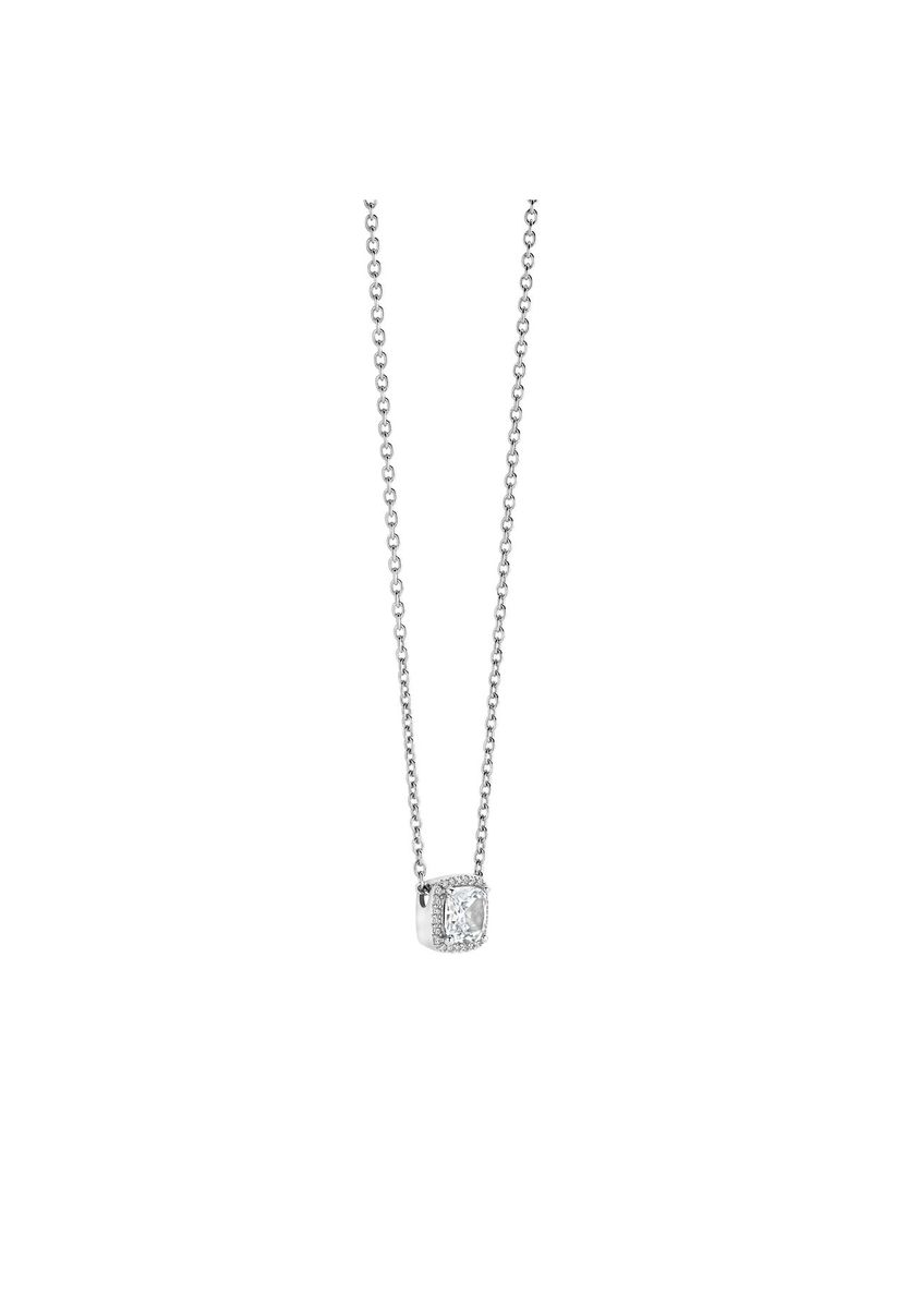 Elegante Kette mit Halo-Anhänger