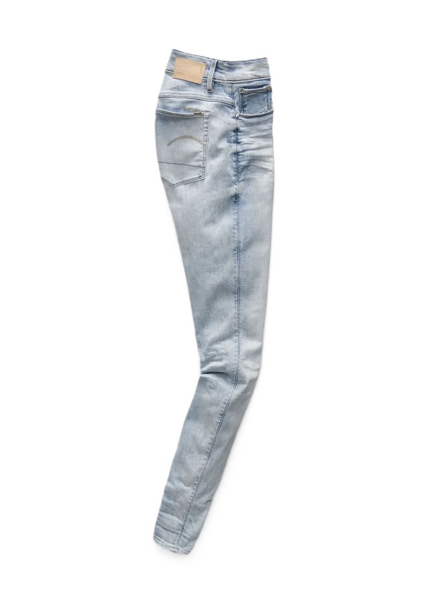 Mid-Rise Skinny-Jeans mit Used-Waschung