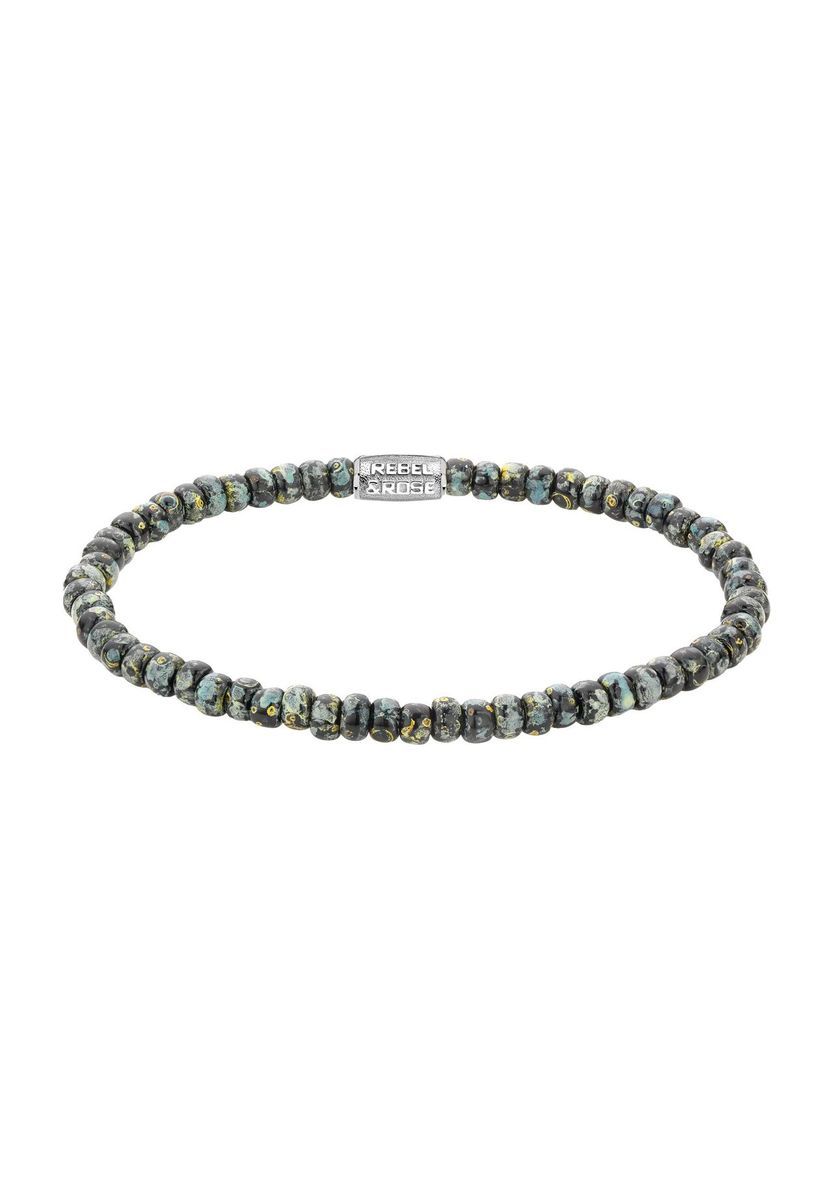 Glasperlenarmband mit Leopardenmuster