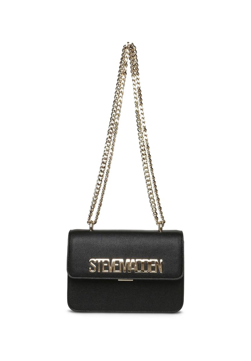 Strukturierte Schultertasche mit Kettenriemen