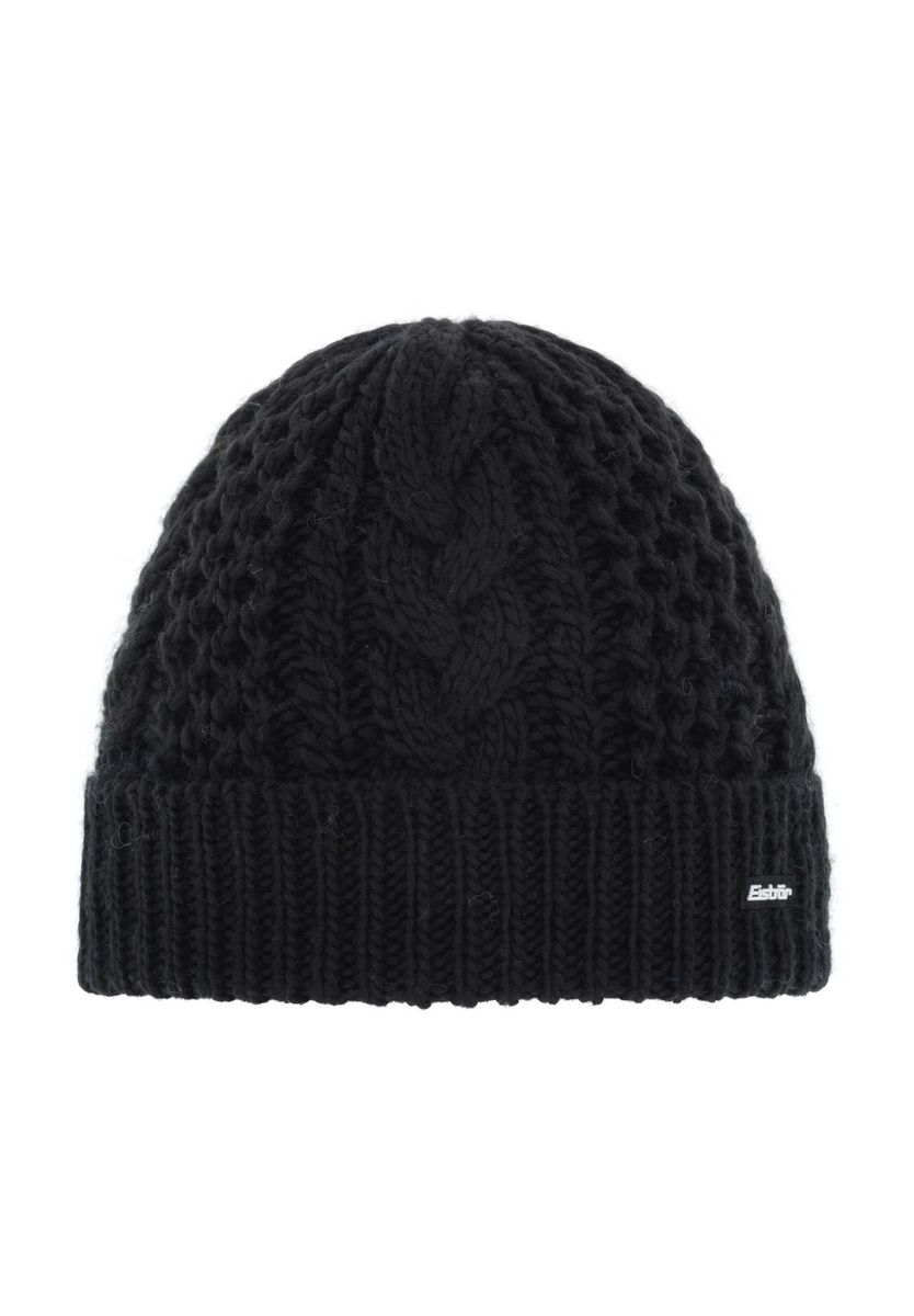Klassische Beanie mit Zopfmuster