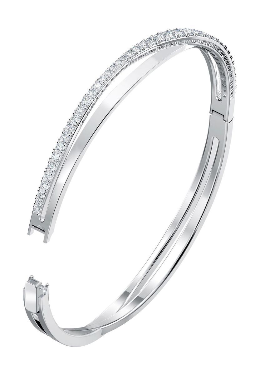 Eleganter Armreif mit Kristallpavé