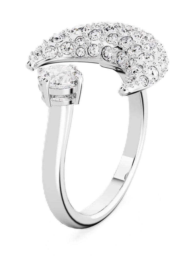Offener Ring mit Halbmond-Motiv
