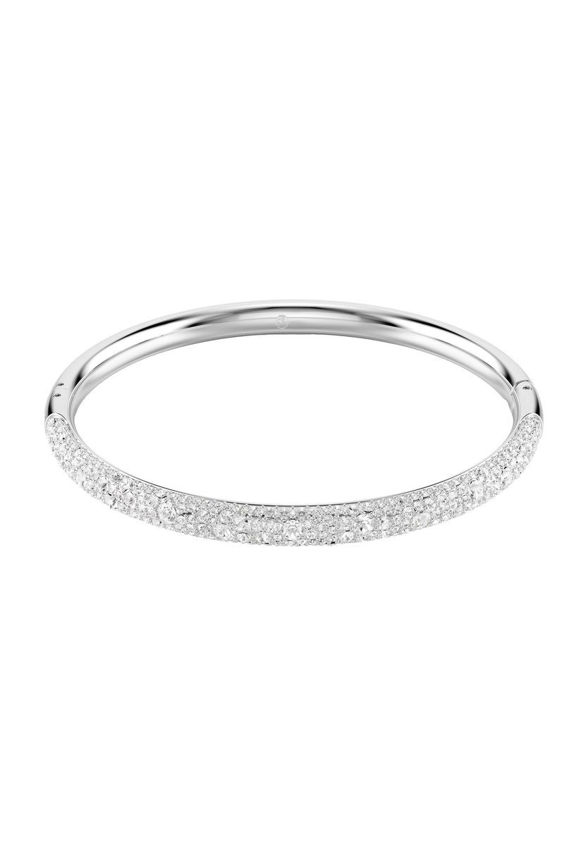 Armreif mit Kristall-Pavé, rhodiniert