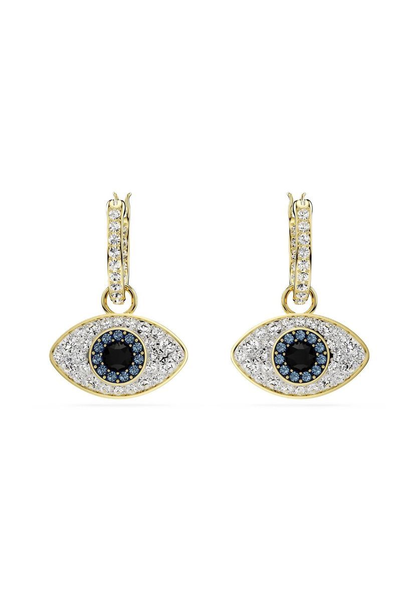 Creolen mit kristallbesetztem Evil Eye