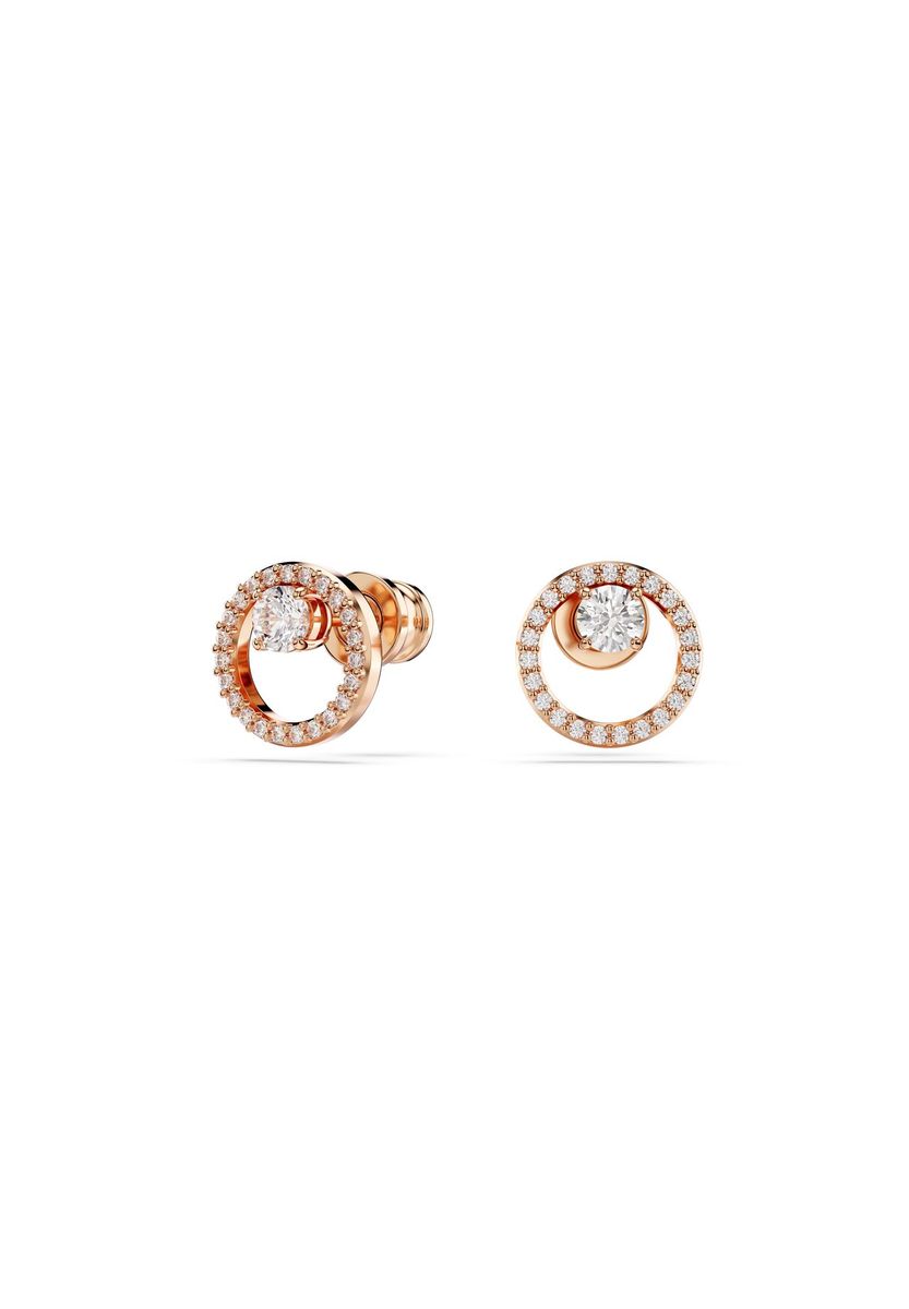 Elegante kreisförmige Pavé-Ohrstecker