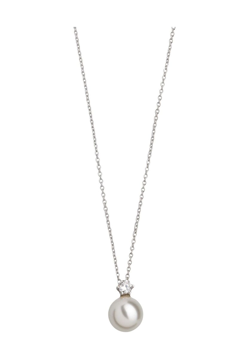 Perlenkette mit Zirkonia-Anhänger