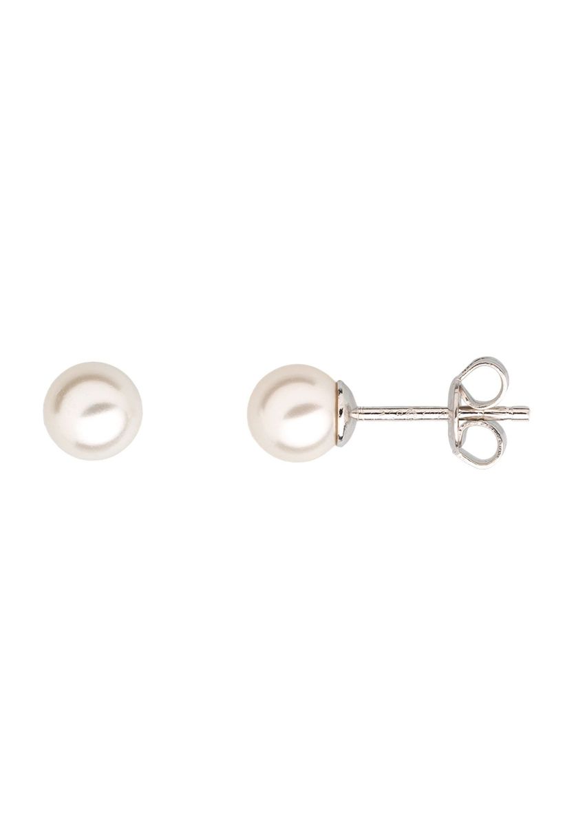 Klassische Perlen-Ohrstecker aus Sterlingsilber