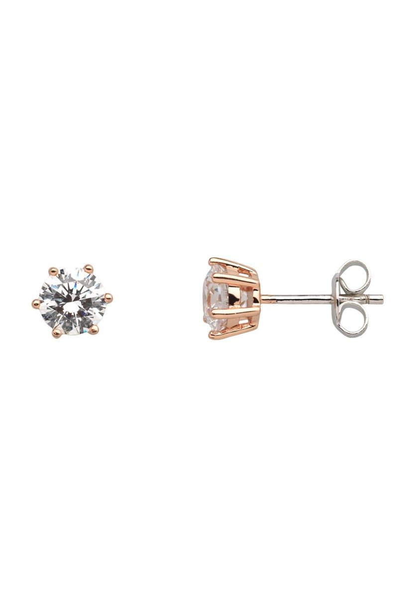 Elegante Zirkonia-Solitär-Ohrstecker