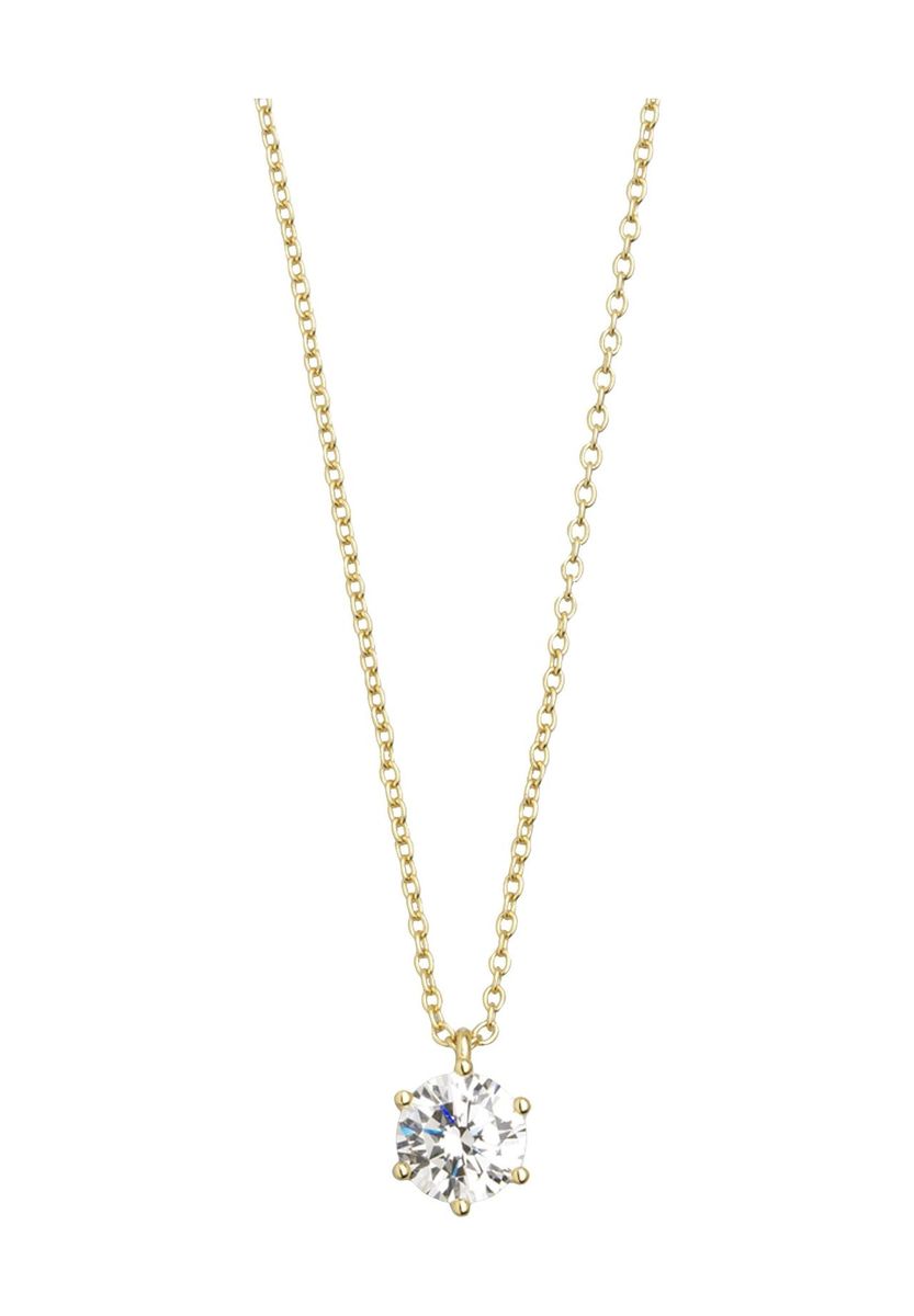Elegante Kette mit Zirkonia-Solitär