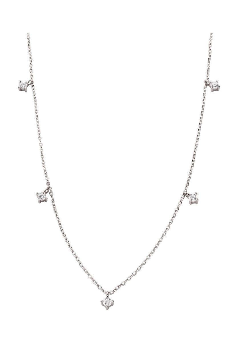 Filigrane Sterling Silber Zirkonia Halskette