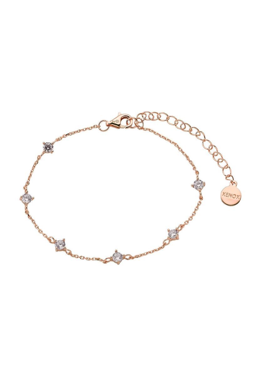 Filigranes Roségold Armband mit Zirkonia