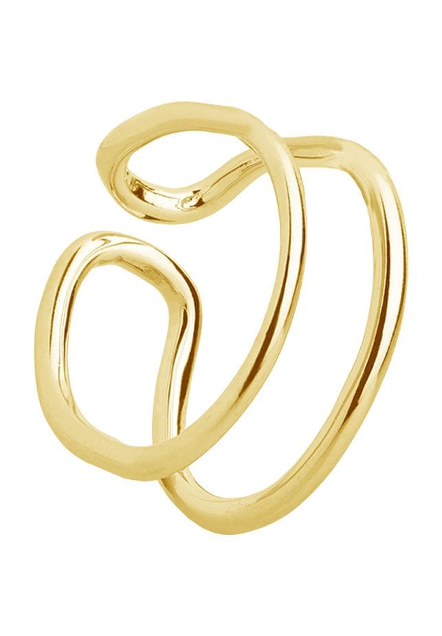 Moderner organischer Doppel-Ear-Cuff