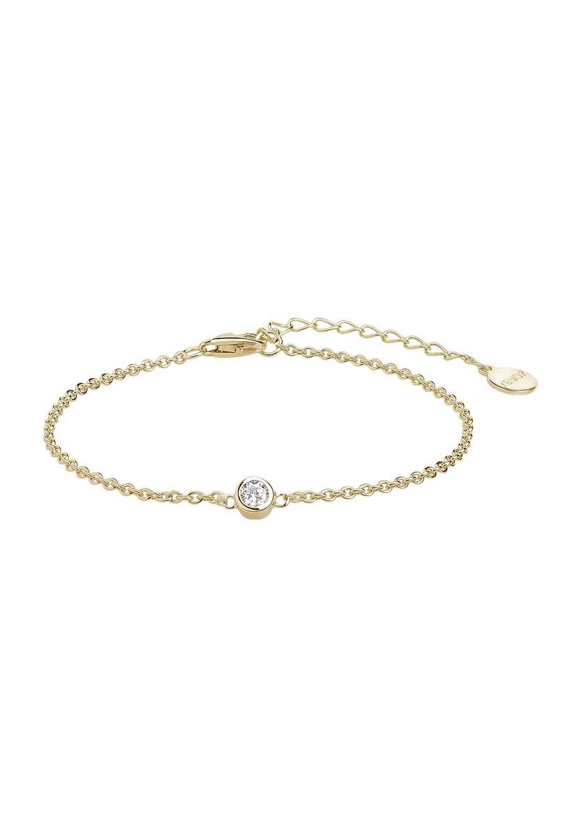 Filigranes vergoldetes Solitär-Armband