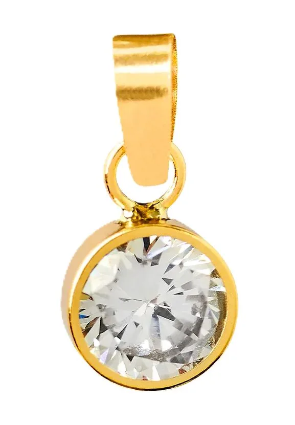 Herzförmiger Engel-Anhänger aus Gold