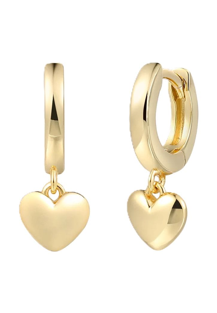 Herz-Anhänger Gold-Creolen