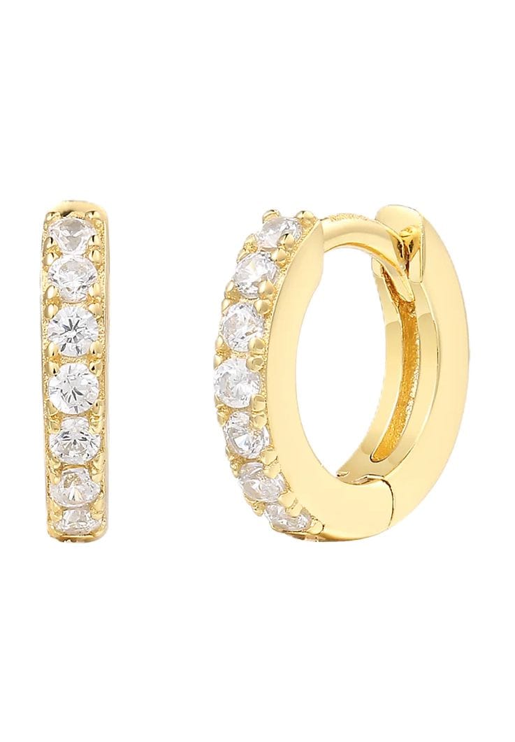Elegante Creolen mit Zirkonia