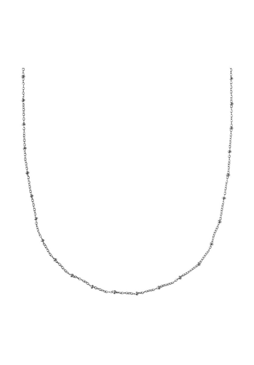 Filigrane Perlen-Satellitenkette aus Silber