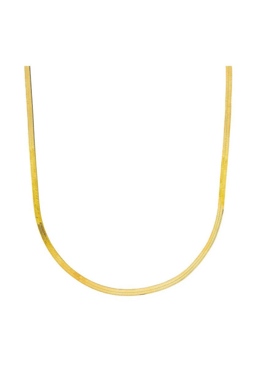 Minimalistisches flaches Schlangenketten-Collier