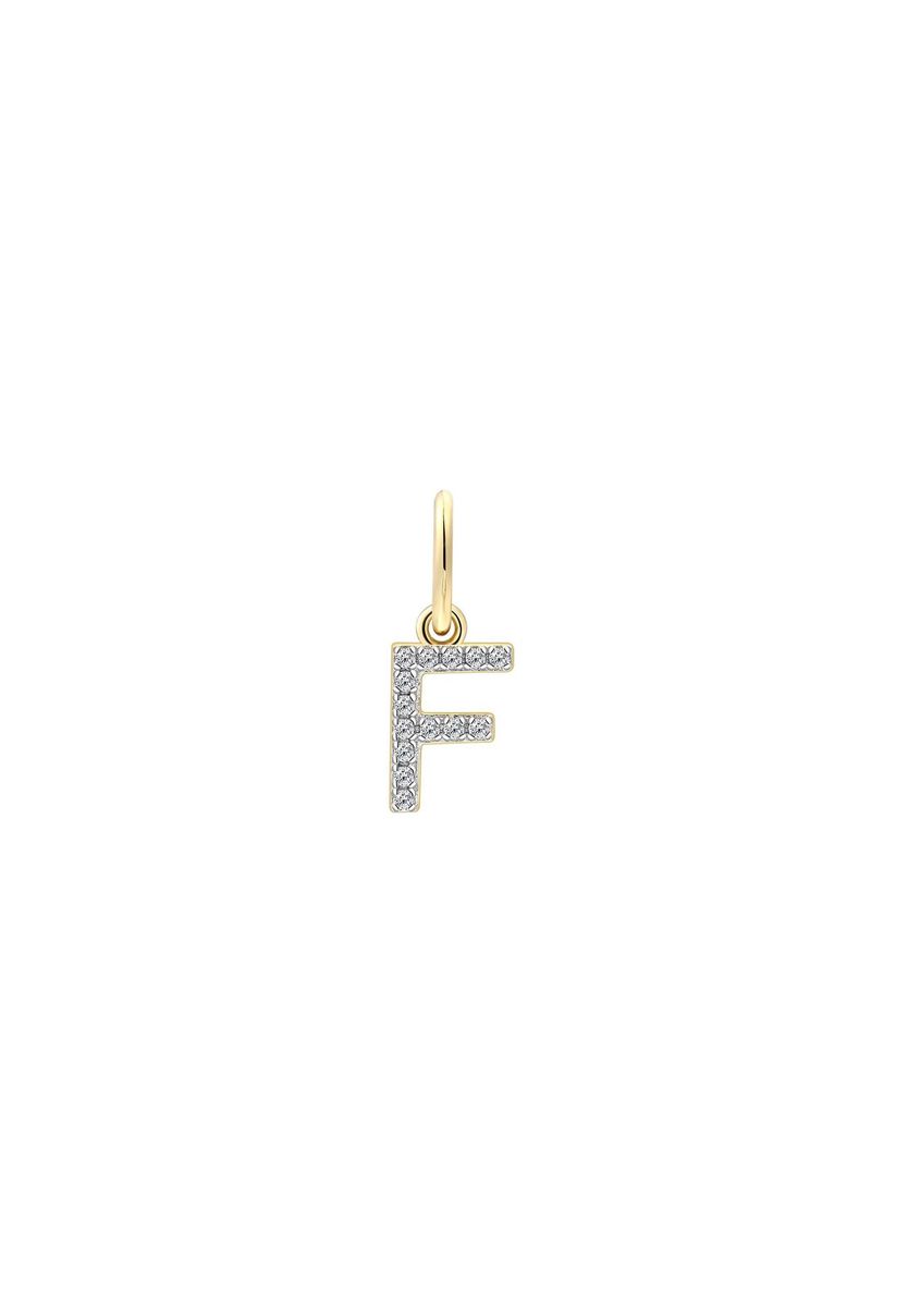 Funkelnder Buchstaben-Anhänger F