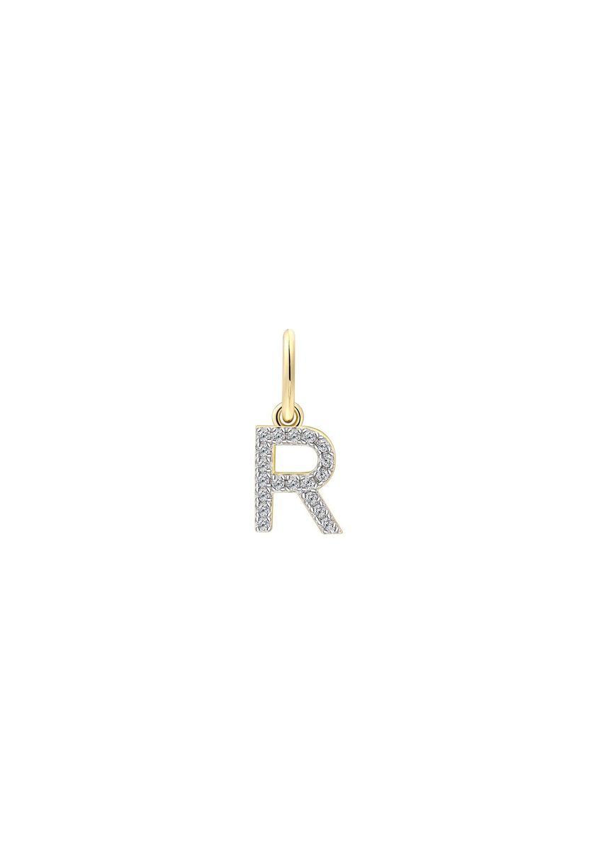 Funkelnder Anhänger mit Buchstaben Design