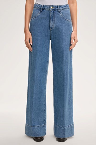 Weit geschnittene Marlene-Style Jeans