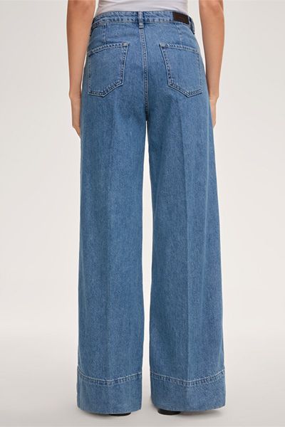 Weit geschnittene Marlene-Style Jeans