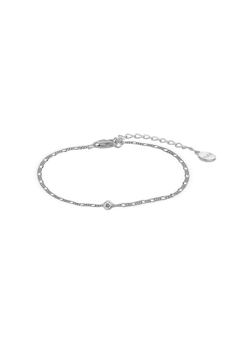 Filigranes Silberarmband mit Zirkonia