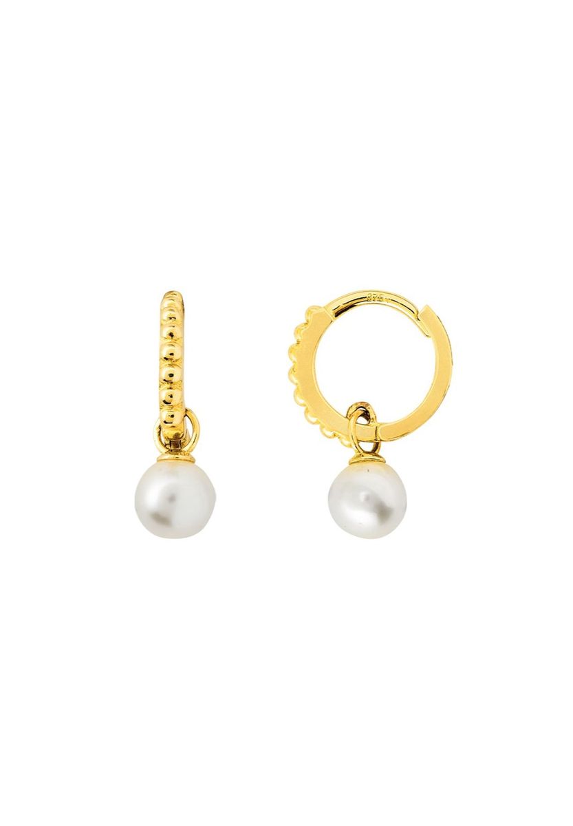Elegante Perlencreolen aus Gold