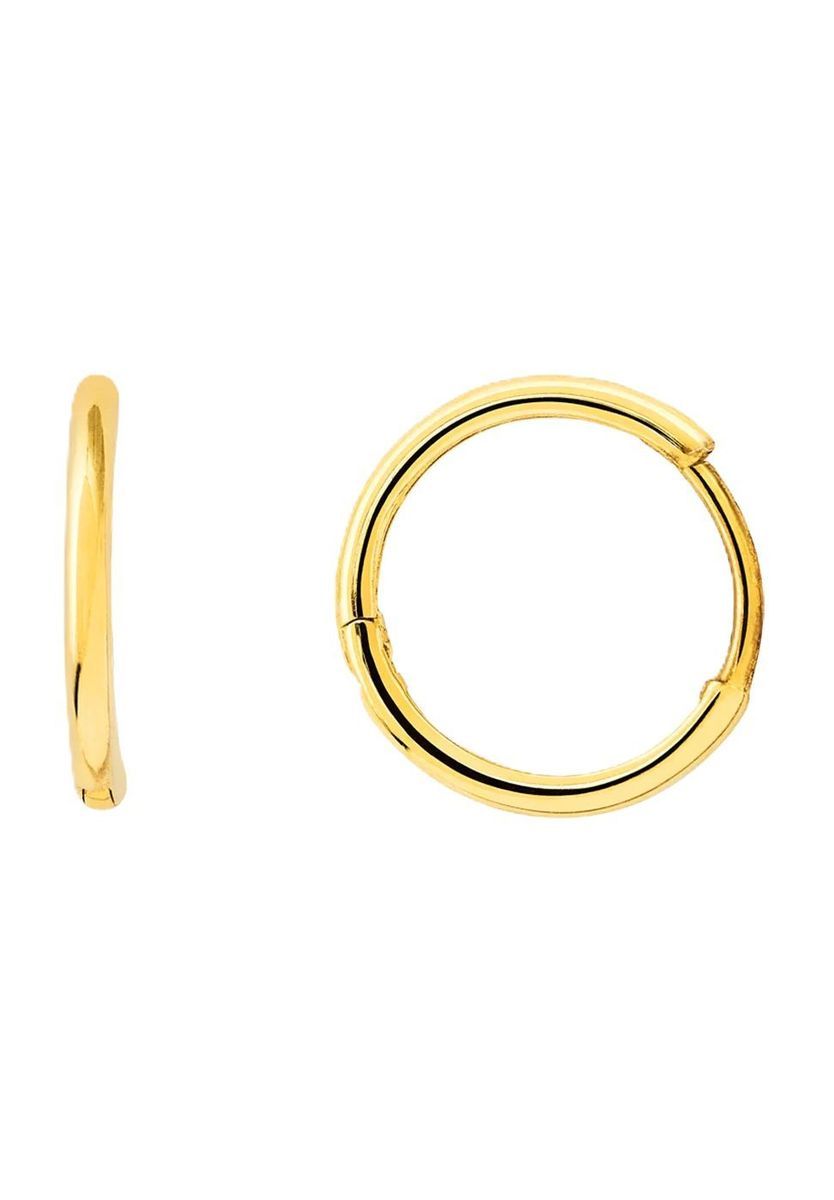Klassische Creolen aus 375er Gold