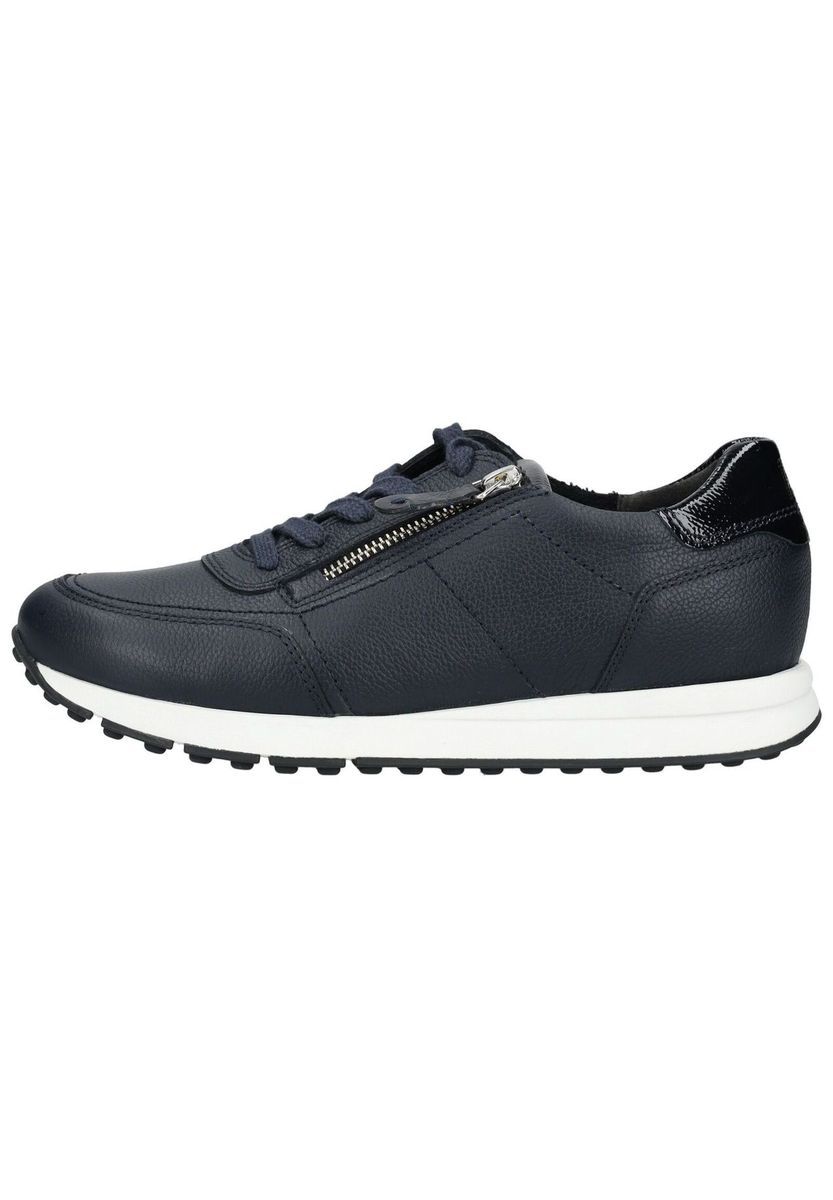 Low-Top Sneaker aus genarbtem Leder