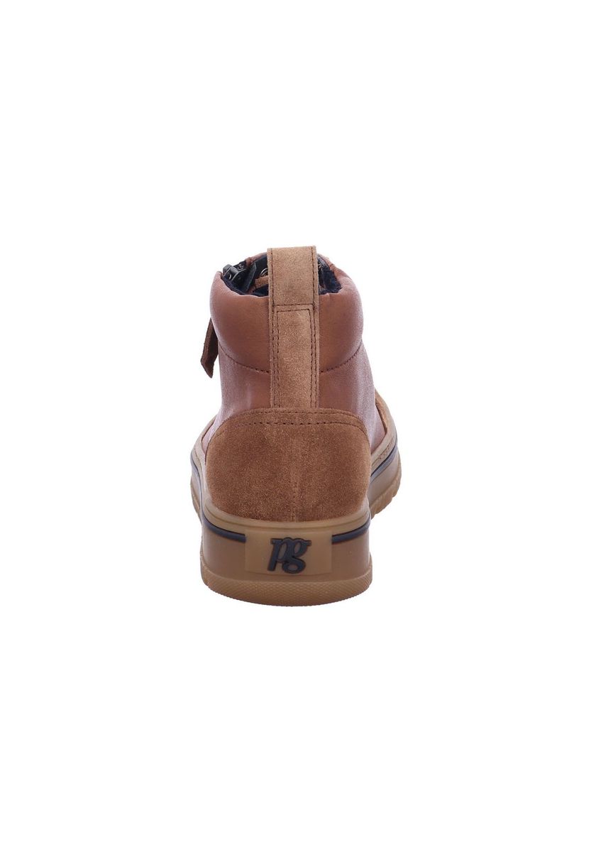 High-Top Leder-Sneaker mit Reißverschluss