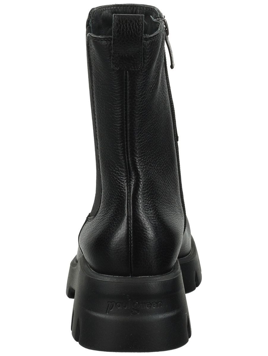 Lederstiefeletten mit Profilsohle