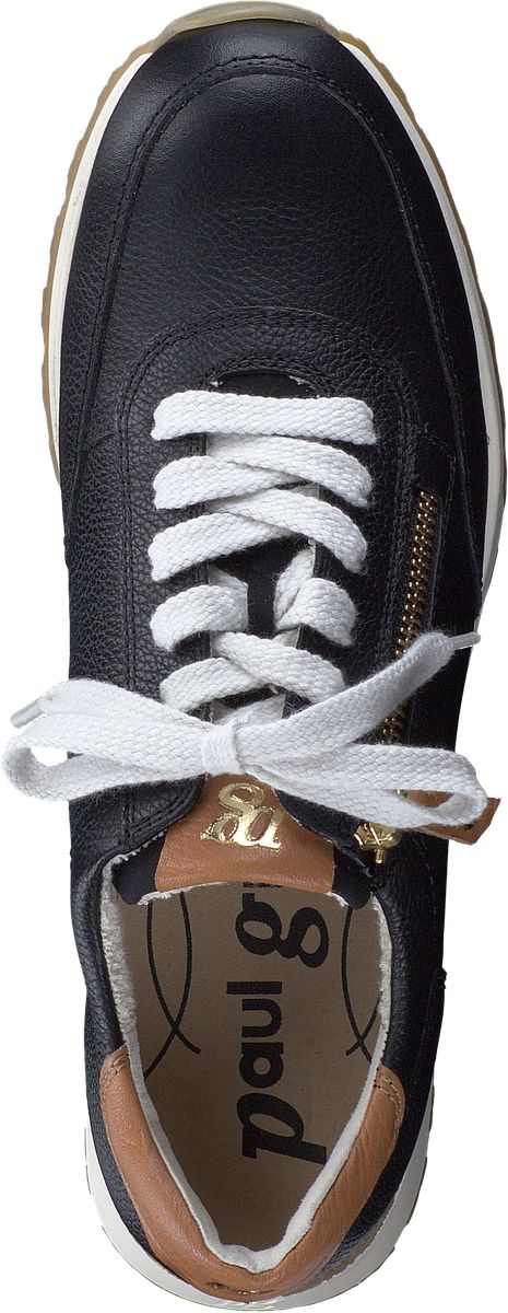 Elegante Leder-Sneaker mit Reißverschluss