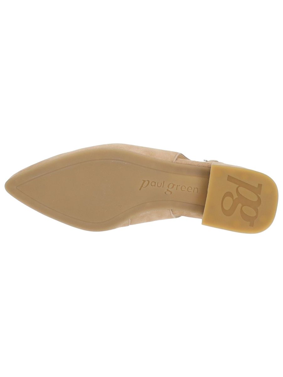Slingpumps aus Wildleder mit Blockabsatz