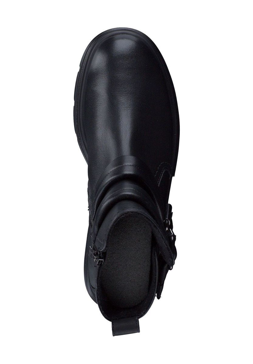 Biker-Boots aus Leder mit Schnallen