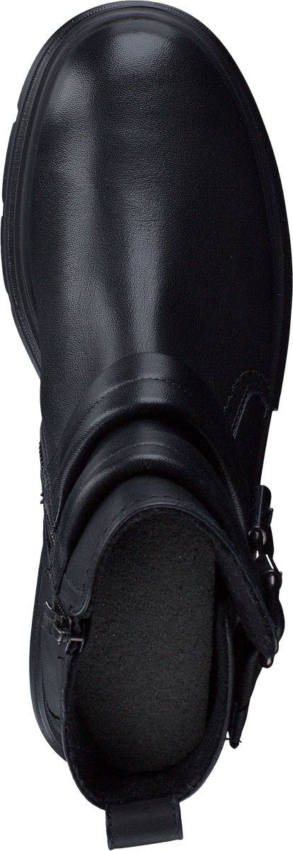 Biker-Boots aus Leder mit Schnallen