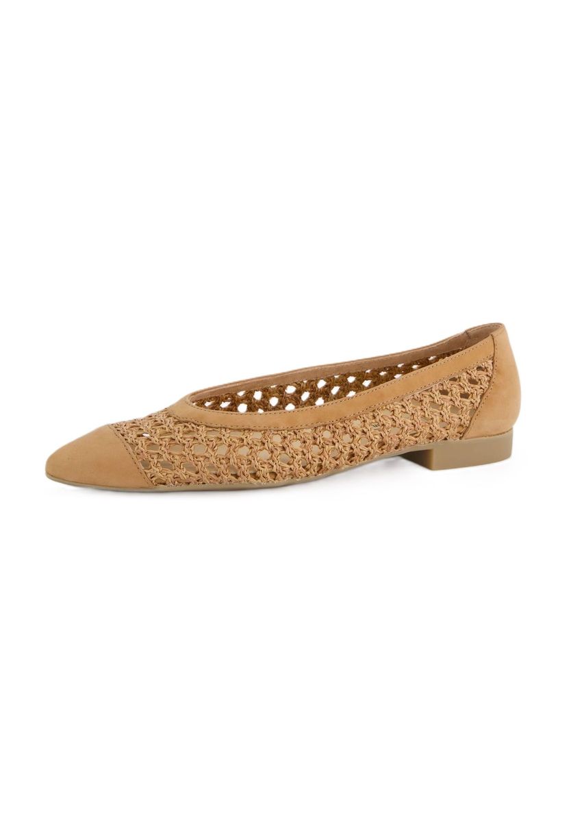 Spitze Ballerinas in Flecht-Optik