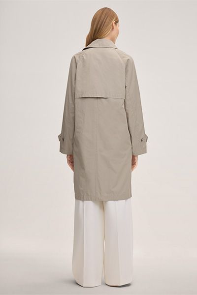 Doppelreihiger Trenchcoat aus Baumwollmix