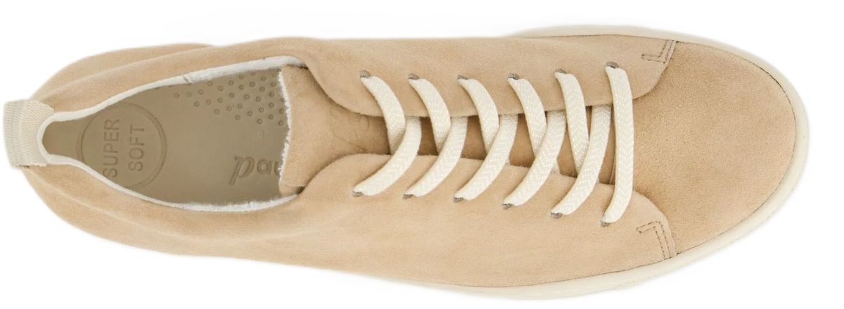Minimalistische Schnürsneaker aus Wildleder