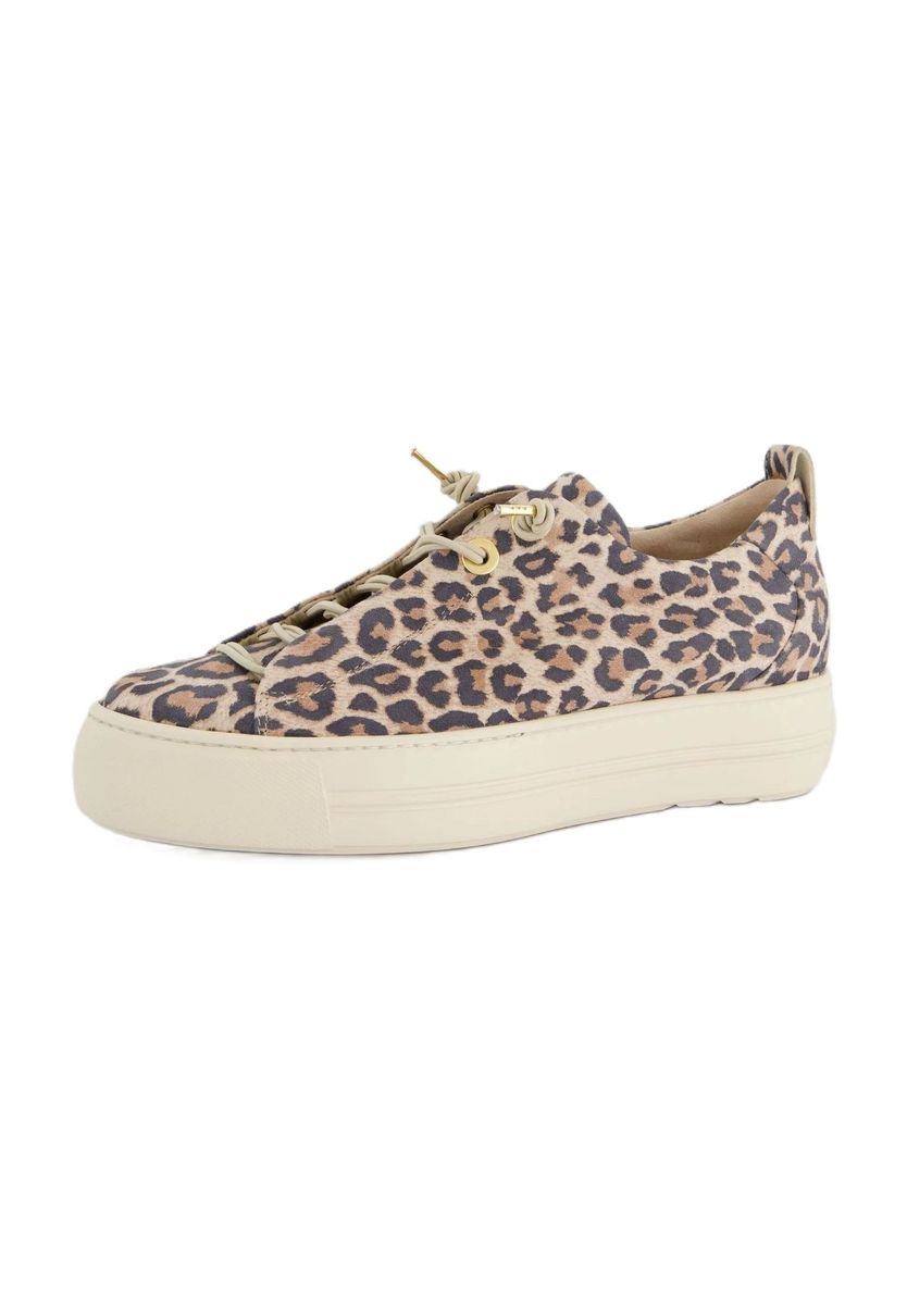 Sneaker mit Leopardenmuster und Plateau