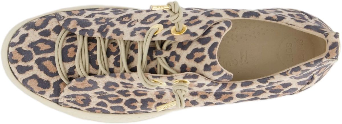 Sneaker mit Leopardenmuster und Plateau