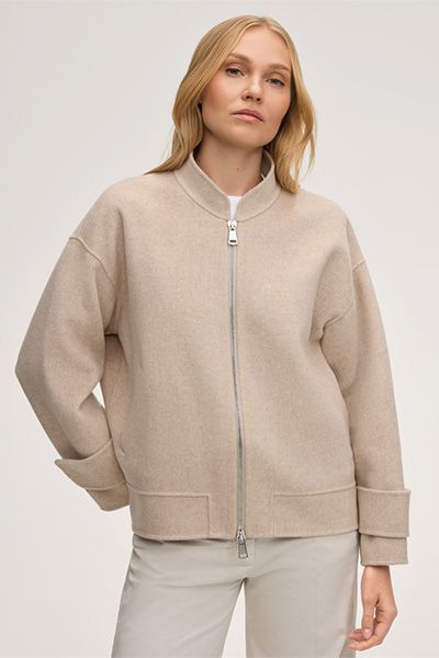 Minimalistischer Doubleface-Wollblouson