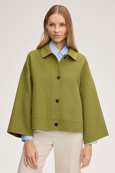 Boxy-Schurwoll-Doubleface-Jacke