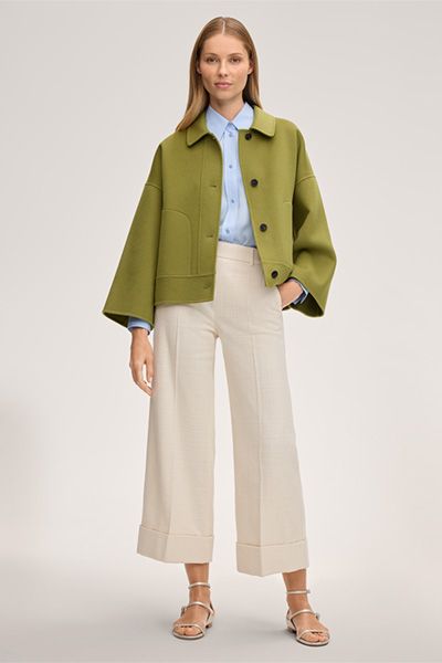 Boxy-Schurwoll-Doubleface-Jacke
